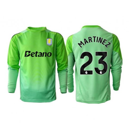 Aston Villa Emiliano Martinez #23 Brankářské Venkovní Dres 2025-26 Dlouhý Rukáv Aston Villa Emiliano Martinez #23 Brankářské Venkovní Dres 2025-26 Dlouhý Rukáv